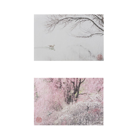 Whispers of the Seasons – 四季のささやき（Set of 4Postcards, Printed on Awagami Washi）